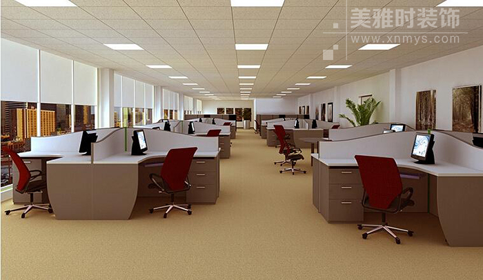 昆明成华区300平现代舒适办公室装修设计